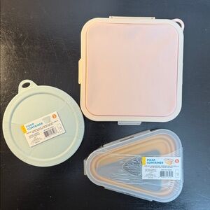 Set of Three Food Containers